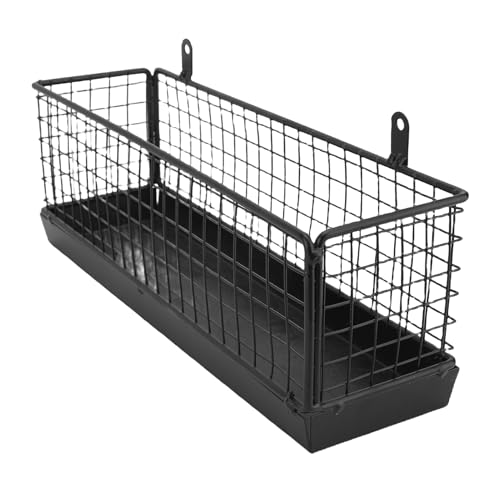 Ausla Porta Ombrello Montato a Parete, Materiale di Ferro, Spazio per 4 Ombrelli da Viaggio, Serbatoio dell'Acqua Staccabile Facile Pulizia, Ideale per l'organizzazione di Ingresso