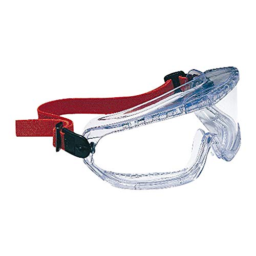 Honeywell 1006193 V-MAXX Goggles with Indirect Ventilation, Clear FogBan Lens, Elastic Headband