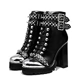  Ellie Tailor Legion Plus Premium High-Heels für Damen - Elegante Stöckelschuhe - Damenschuhe mit hohem Absatz - Schuhe mit Stilettoabsatz - Pumps in 2 Farben (Schwarz Silber, Numeric_43)