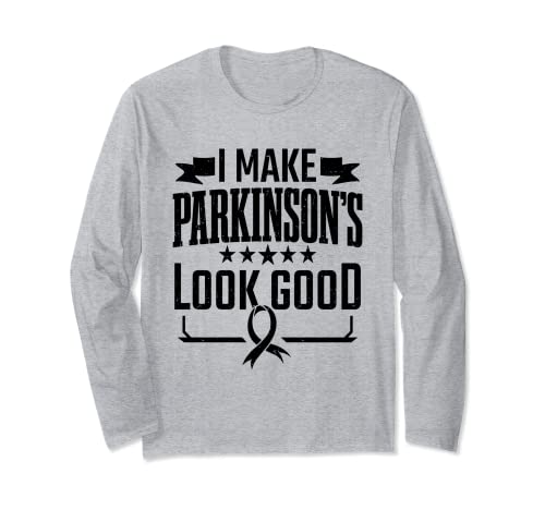 Conciencia sobre la enfermedad de Parkinson Hago que los Parkinsons se vean bien Manga Larga