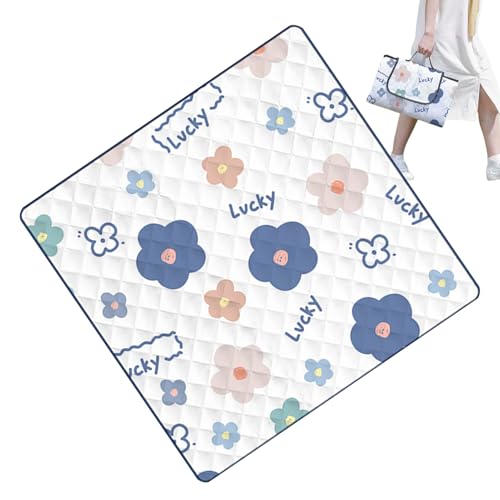 Tapis de terrasse 2x2 m imperméable grand format et couverture de pique-nique