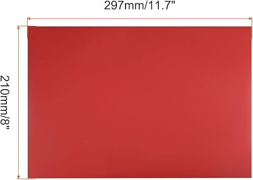 Miniatura 2 de Rebower Tablero magnético de hoja magnética de borrado en seco, 11.7 x 8 pulgadasrojopaquete de 2