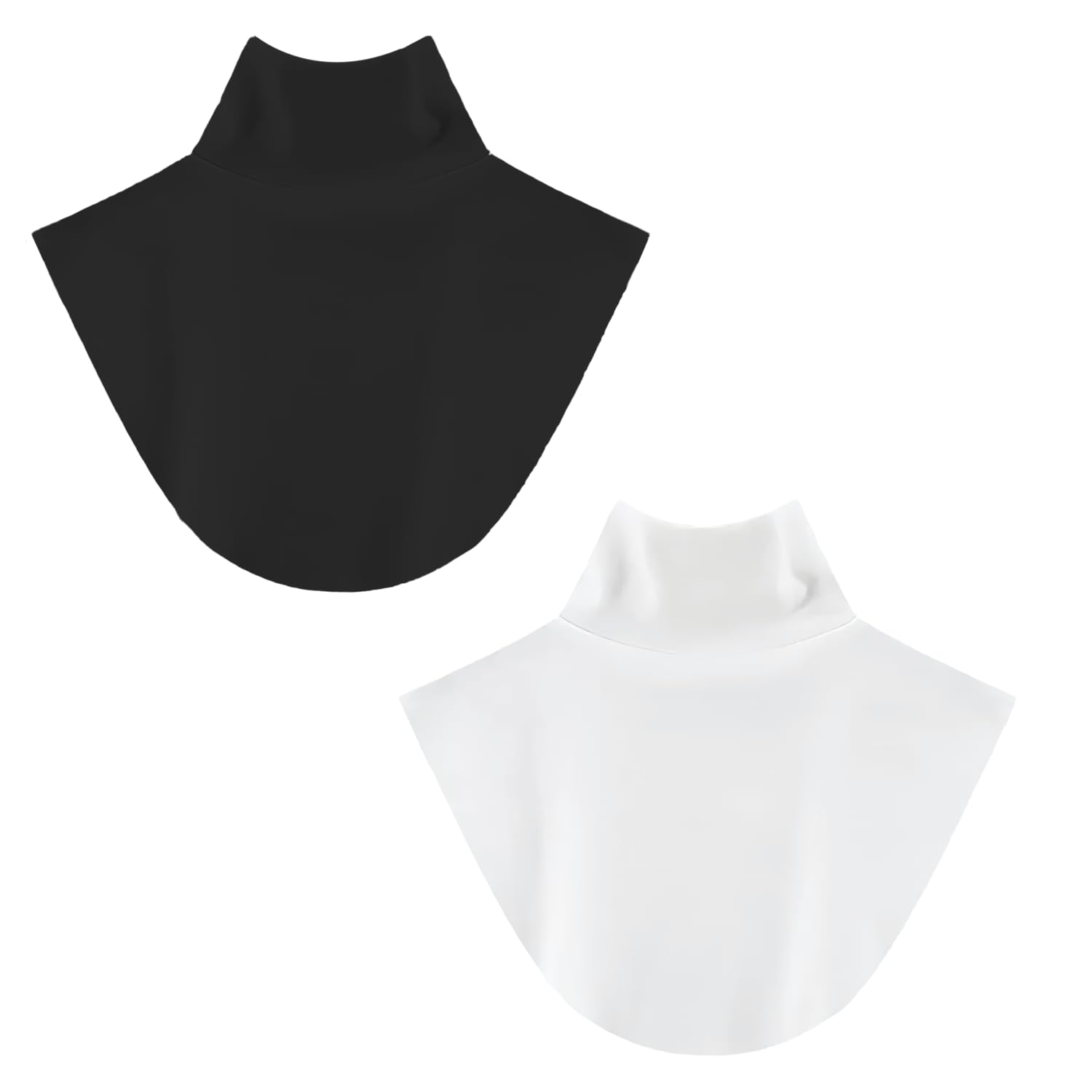 2Pcs Warm & Lightweight Fake Collar Dickey Collar for Women Layered Look Under Sweaters | Warm & Lightweight | Easy to Match with Tops & Dresses