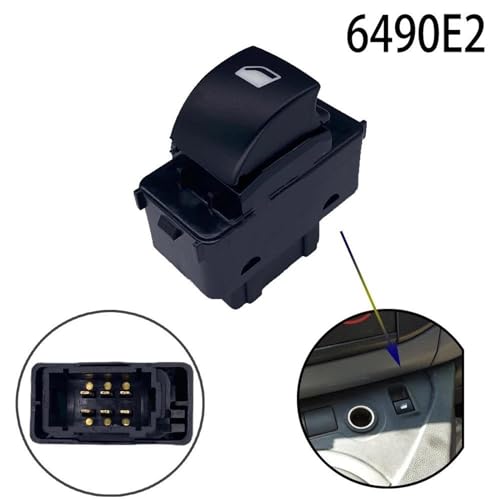 Interrupteur de lève-vitre électrique pour Peugeot 207 et Partner 6490E2 - 5