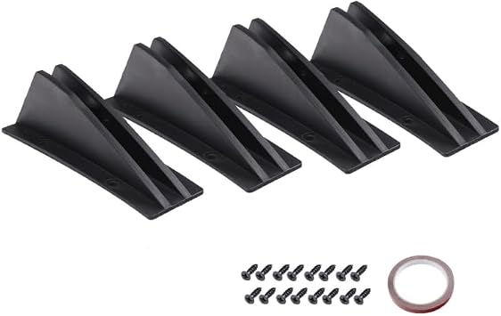 Universal Black Car Modified Rear Bumper Diffuser Spoiler Plastic Rear Bumper Lip Diffuser Car Decoration
