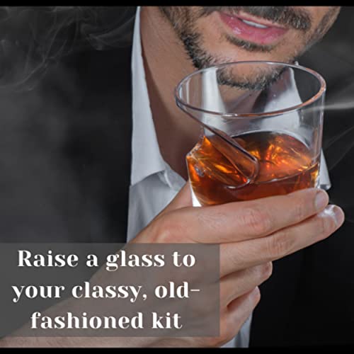 Emcollection Home Bar Crystal Whiskey Gifts For Men With Side Mounted Holder, 12Oz, Bourbon Glasses Old Fashioned | Whisky Stones | Ideal For Cocktails, Scotch And Liquor's Lovers (Set Of 1 Glass) #TOP7