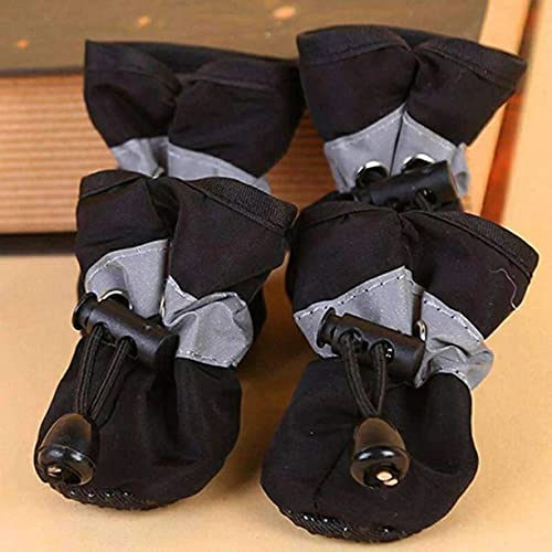 Kleine Katten Honden Puppy Honden Sokken Booties, 4 stuks Winter Waterdichte Hondenschoenen Antislip Regen Warm… - Image 8