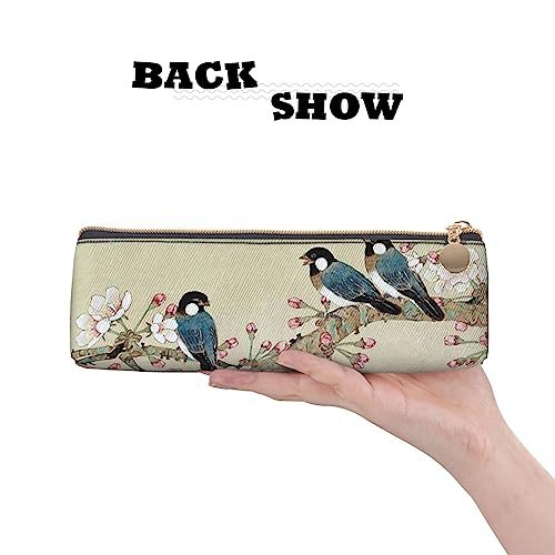Qicenit Bird Flowers Pencil Case Women Pen Pouch Simple Carrying Box For Kids Adult With Smooth Zipper Durable Lightweight For Office Organizer Storage Bag… #TOP3