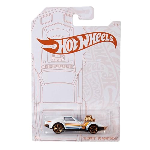 Hot Wheels 2020 Pearl and Chrome 5/6 - '68 Corvette Gas Monkey miniatura 1