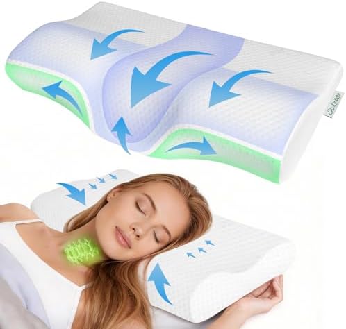 Travesseiro Cervical Ortopédico Viscoelástico 45D Espuma para Col...