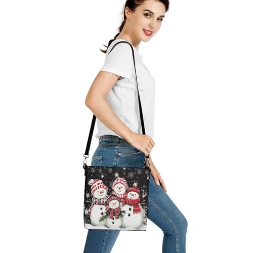 Image of HUGS IDEA Boho Bags for Women Leather Handbag Shoulder Bucket Crossbody Purse