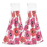 Tissu en peluche et pratique : fabriqué en polaire corail doux, ces serviettes de bain florales sont douces, respirantes et absorbantes, ce qui les rend idéales pour un séchage efficace des mains et de la surface