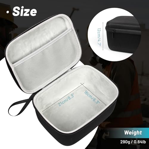 Hard Protective Travel Case for 3M 6100 6200 7502 Half Face Respirator Mask, Hard Shell Case Designed and Fits 6000 Series Half Face Respirator, Gas Mask Bag, Gas Mask Pouch - Thumbnail 2