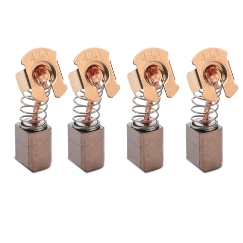 4 PCS CB430 Carbon Brushes Compatible with Makita Cordless Angle Grinder 18V LXT BGA450 BGA452 DGA452 GA400BGA402 GA400D, High-Density Motor Carbon Brush 191971-3 Replacement Part for Electric Tools