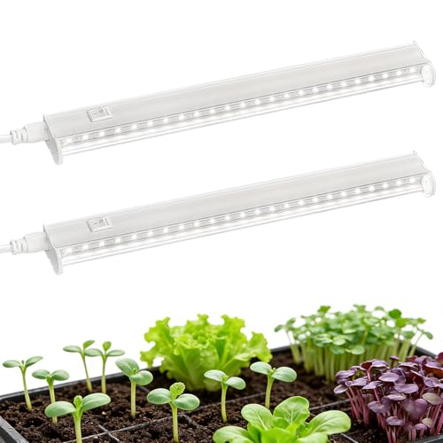 Searuohor Plant Lights for Indoor Growing, 1FT 16W (2X8W) Full Spectru