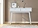 MyosHome - Recibidor Consola Roble Polar y Blanco 100 x 32 x...