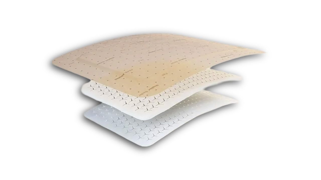 Mepilex Border Flex, 10 x 20 cm, Selbsthaftender weicher Silikonschaumverband, 10 Stk.