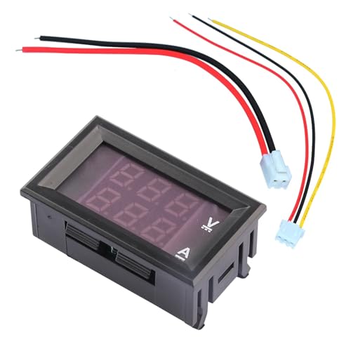 Voltímetro amperímetro digital DC 100V 10A con pantalla LED dual bicolor 6