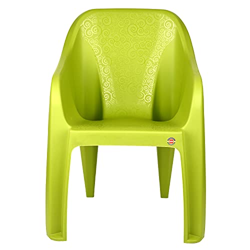Image of Cello Dynamo Cafeteria Plastic Set of 2 Chairs, Green, 21 * 31 inches (clo Dynamo so2 Green)