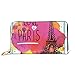 Produktbild JHGFG Mode Handtasche Reißverschluss Brieftasche Liebe Paris Karte Poster Drucken Auf Telefon Clutch Geldbörse Abendkupplung Blockieren Leder Brieftasche Multi Card Organizer