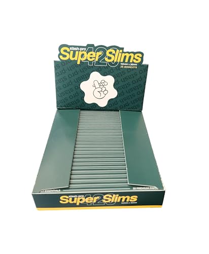 Image of Stash-Pro King Size Rolling Paper 110mm x 36mm 32 leafs in Each (Brown, Slim Pack of 25)