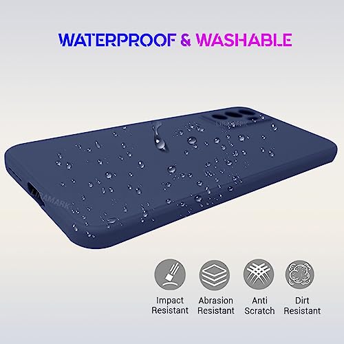 Image of LIRAMARK Silicone Soft Back Cover Case for Vivo V23e 5G / Vivo S10e 5G / Vivo Y75 4G (Silicone Blue)