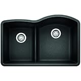 Blanco 441598 Diamond 1.75 Low Divide Under Mount Reverse Kitchen Sink, Large, Anthracite