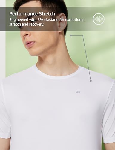 Image of Symbol Premium Men's Solid Regular Fit Sports Stretch T-Shirt | Round Neck | Raglan Sleeve | Moisture-Wicking | Activewear | Running | Gym | Plain (Available in Plus Sizes)