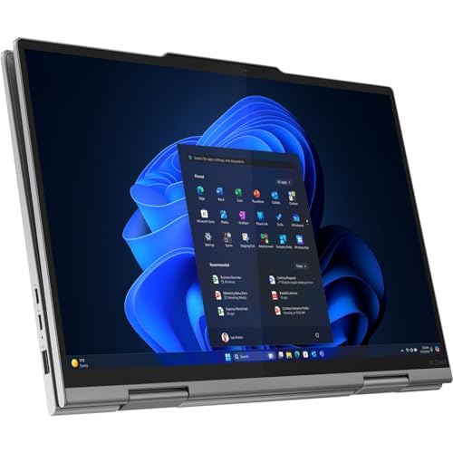 Image of Lenovo ThinkPad X1 2-in-1 Gen 10 Aura Edition, Intel Ultra 7 255U, 14 inch FHD (1920 x 1200) 500 nits, AR, Touchscreen, 32GB DDR5, 2TB SSD, Yoga Pen, 1080P FHD RGB+IR Camera, Win 11 Pro - Grey