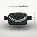 Boutique Luxury Chain Belt Bag | Crossbody Bag Leather Fanny Pack for Women Fashionable | Cute Everywhere Bum Hip Waist Pack | Small Travel Fashion Chest Bag (Extended Strap, Black Silver | Diamond)