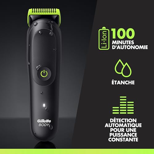 Tondeuse corps Gillette Labs i5 étanche avec 3 sabots - 5