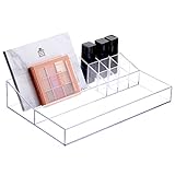 Tecbeauty Makeup Palette Organizer Lipstick Holder Cosmetic Brushes Storage Tray for Bathroom...