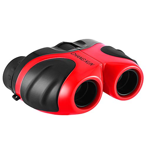 Toys Binoculars for Kids, Compact Shockproof Binoculars High-Resolution 8x21 for Sports and Outdoor Play, Red