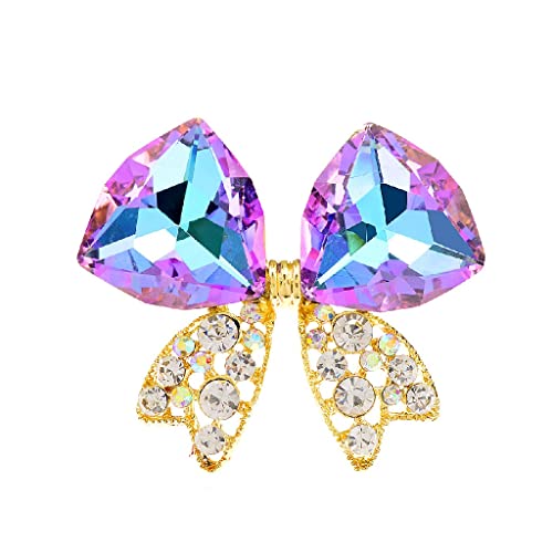Broche femme en cristal de haute qualité, épingle d'ornement pour chemises