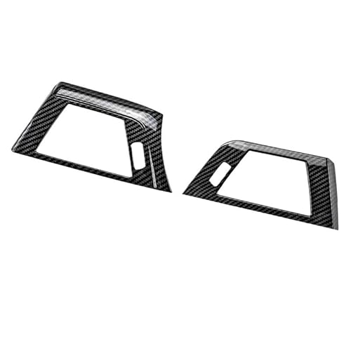Molduras Interiores De Coche 2 pegatinas de fibra carbono for la ventilación lateral del aire acondicionado coche, ABS, aptas for BMW F30, F31, F32, F33, F34 y F36 (2014-19)