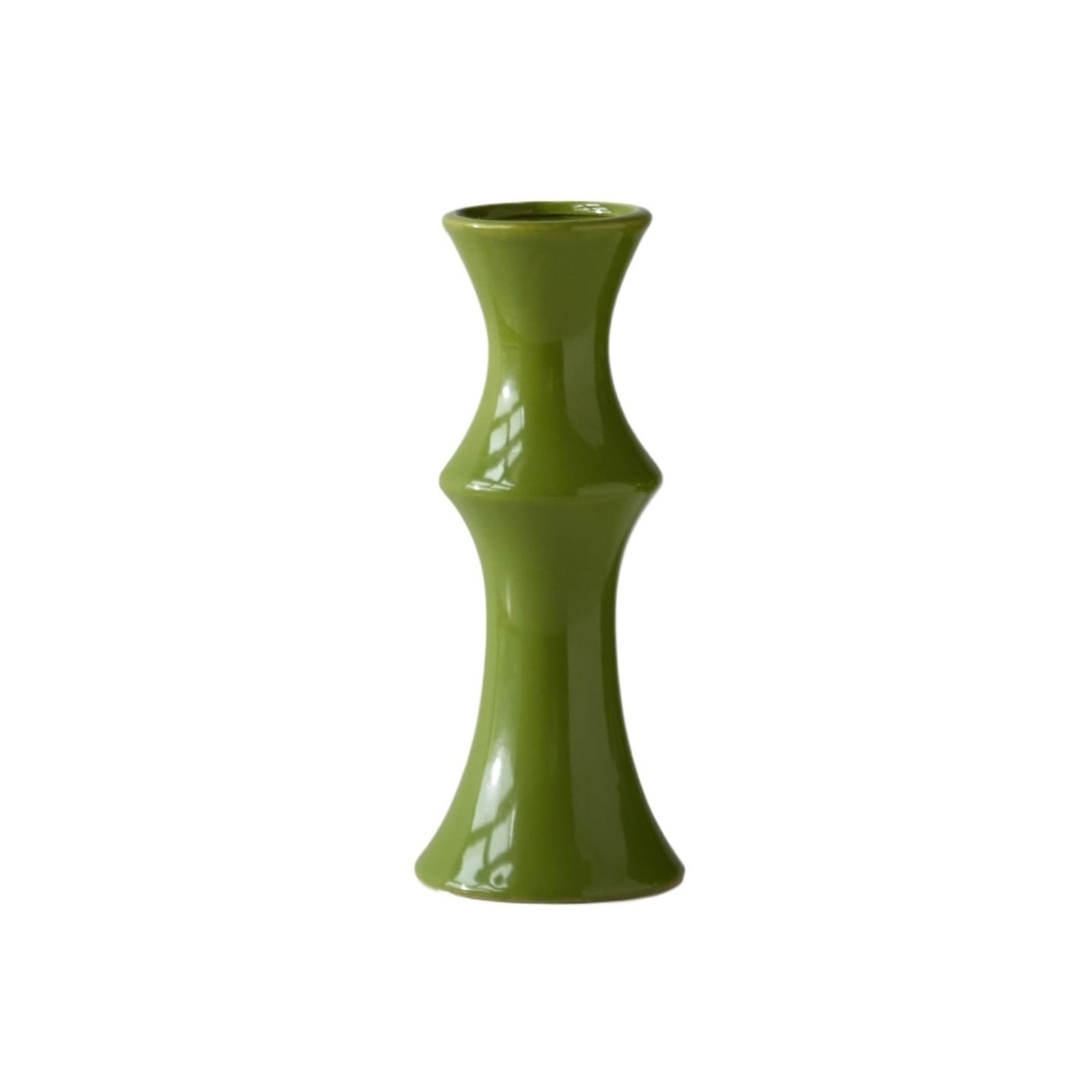 guiling-1986 Vases Decor Retro Floral Ceramic Vase for Rustic & Contemporary Home Settings Flower Vases(Green,Small)