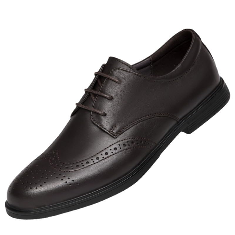 Men's Lightweight Dress Shoes Comfortable Fashion Wedding Formal Modern Summer Lace Up Pointed Toe Oxford Shoes