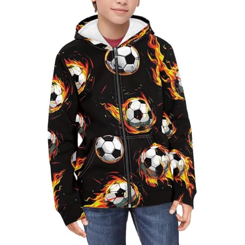 Fun Graphic Print Hoodie for Boys Athletic Loose Fit Zip Up Hoodies for Boys Hooded Sweatshirts with Pockets2
