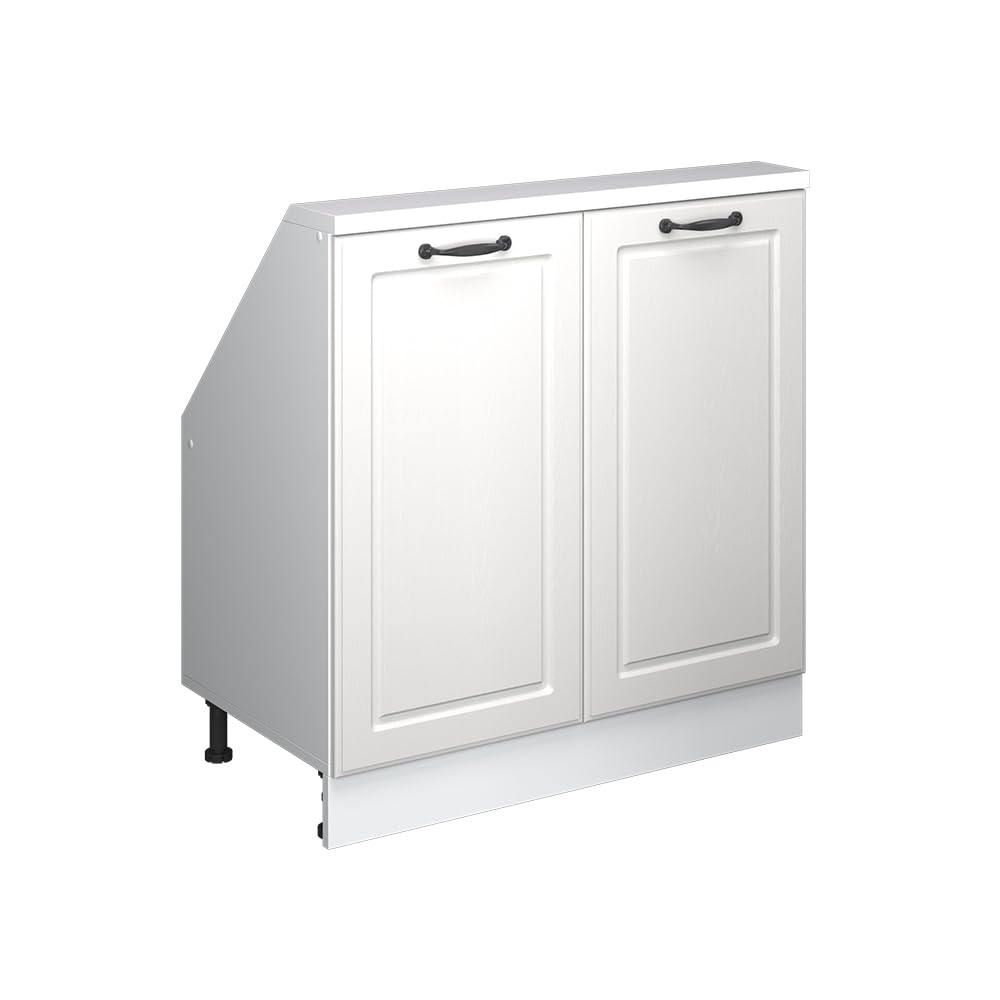 Vicco Wardrobe for sloping ceiling Rion, White country house/White — image 1