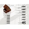Livtek-Knife-Set-with-Block-Kitchen-Knife-Set-German-High-Carbon-Stainless-Steel-with-Built-in-Sharpener-Full-Tang-Triple-Rivet-Ergonomic-Handle-Holiday-Gift-Idea-15-Piece-Falcon-Series Livtek Knife Set with Block - Kitchen Knife Set German High-Carbon Stainless Steel with Built-in Sharpener - Full Tang, Triple-Rivet Ergonomic Handle - Holiday Gift Idea - 15-Piece, Falcon Series.