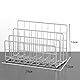 LIKEUDO Silber Metall Schreibtisch Büro Zeitschriften Holder Desktop Magazinhalter Zeitschriftensammler Sorter