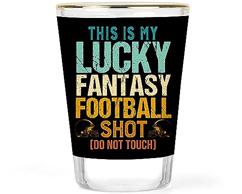 Fantasy Football Shot Glass | FF League Shot Glass | Fantasy Football Season Gift | Football Draft Gifts | Football Party Favor | Football Favors | Collectible Keepsake Shotglasses