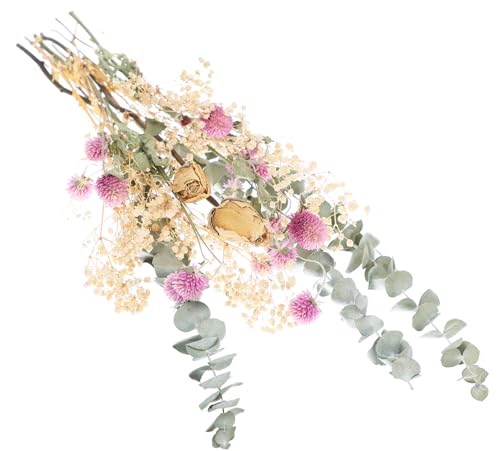 Ramo natural de flores secas de 17 pulgadas miniatura 4