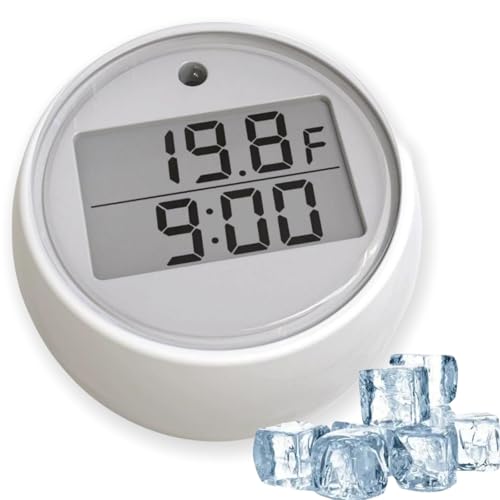 CUOFOL Digital Solar Floating Pool & Spa Thermometer with Timer, High Accuracy, Waterproof, Reusable, Solar Powered
