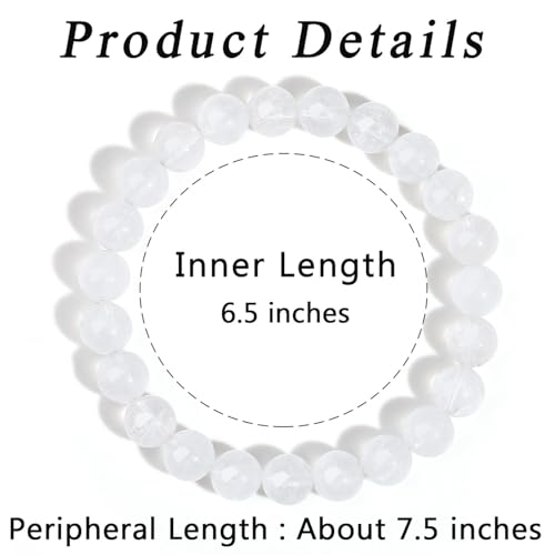 Maibaota SJSL-01CQ Clear Quartz Bracelet, Healing Crystal Bracelets thumb #5