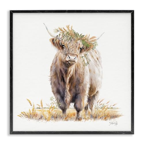'Ollie the Highland Cattle'| Framed Giclee Art