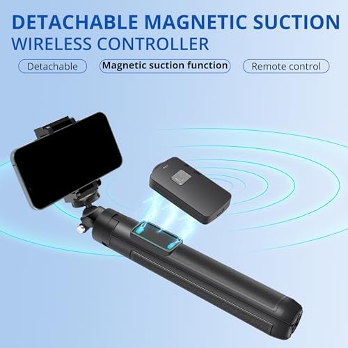 Bluehorn All in one Portable 40 Inch Bluetooth, Selfie Stick Extendable Tripod with Wireless Bluetooth Remote Shutter for iPhone Xs Max Xr X 8 7 6 Plus, Android Phone, Samsung Galaxy S9 Note8, Huawei