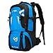 OcioDual Mochila Senderismo 40 Litros, Mochila Trekking, Montaña y Camino de Santiago, Multifuncional, Ligera, Mochilas Hombre para Camping, Acampada, Marcha Nórdica, Supervivencia, Azul