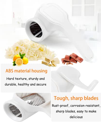 Rotary Cheese Grater Shredder Parmesan Cheese Grater Rotary Handheld，Cheese, Vegetable, Nut Grater，Suitable For Home, Hotel, Restaurant Hand Crank Cheese Grater #TOP4