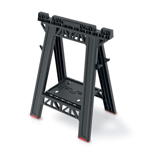 Folding Saw Horse Trestle 1x TECH PRO Stand Sawhorse 350kg Work Bench Garage Workshop Tool Support Foldable